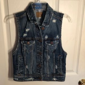 American Eagle denim vest